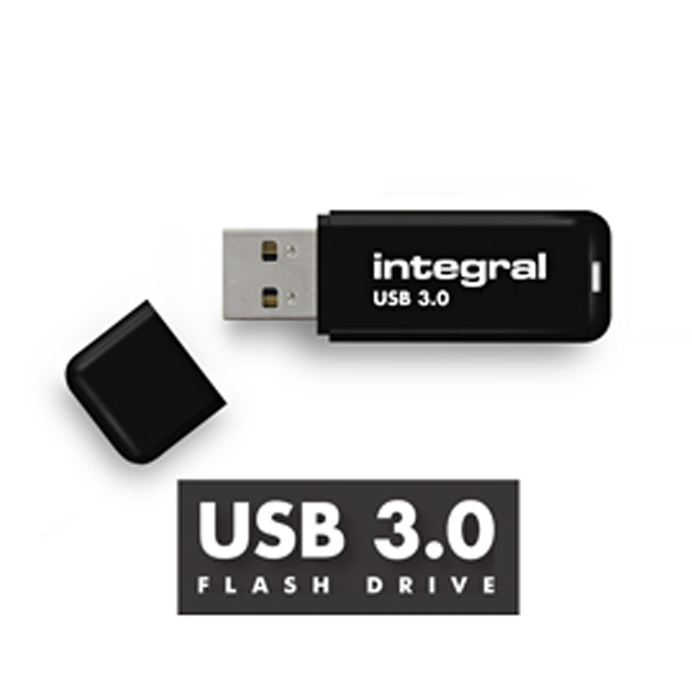 INTEGRAL - Clé USB - 16 Go - USB 3.0 - Noir - Integral